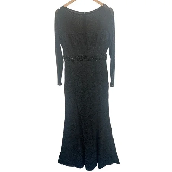 knee length dresses for ladies Short Sleeve Lace Sheath 8 / Night Sky main image 1